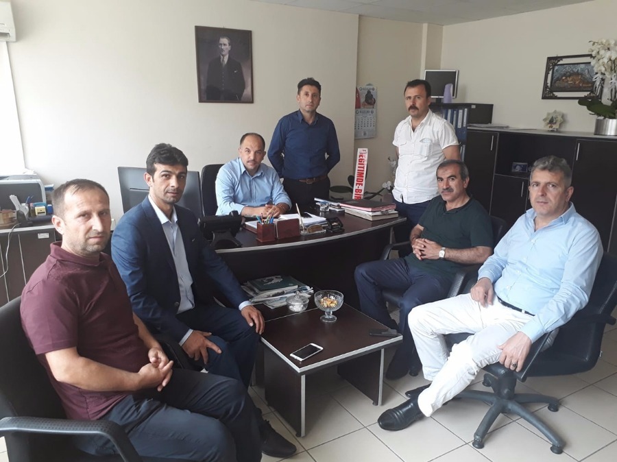 Sebati Demirci'e hayırlı olsun ziyaretinde bulunduk